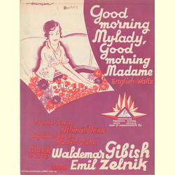 Notenheft / music sheet - Good morning, Mylady, good morning, Madame