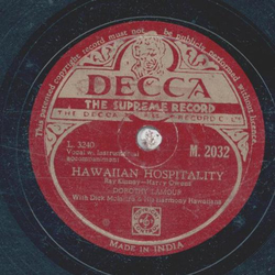 Dorothy Lamour -  Lovely Hula Hands / Hawaiian Hospitality 