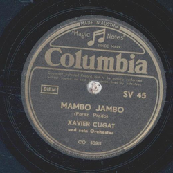 Xavier Cugat - Zing a zing boom / Mambo Jambo