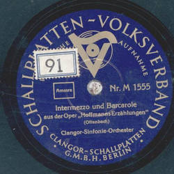 Clangor-Sinfonie-Orchester / Berliner Philharmonisches Orchester - Intermezzo und Barcarole / Valse Caprice