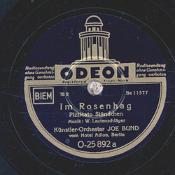 Joe Bund - Im Rosenhag / Parade im Mrchenwald