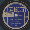 Cordy Orchester - Kuckuckswalzer / Die Mühle im Schwarzwald