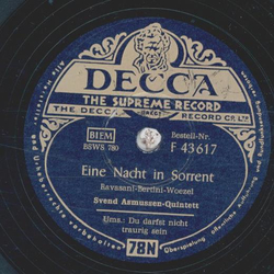 Svend Asmussen-Quintett - Du darfst nicht traurig sein /...