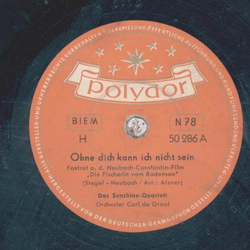 Sunshine-Quartett - Ohne dich kann ich nicht sein /...