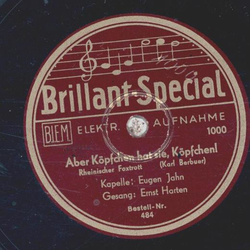 Ernst Harten - Die Liebe ist Schuld daran / Aber K�pfchen hat sie, K�pfchen