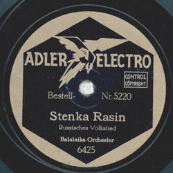 Balalaika-Orchester - Stenka rasin / Burlaki 