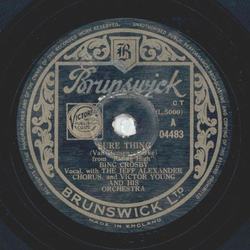 Bing Crosby, Jeff Alexander - Sure thing / Someplace on...