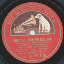 John McCormack - The Rose of Tralee / Ireland, Mother Ireland