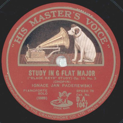 Ignace Jan Paderewski - Study in C-Minor / Study in G Flat Major