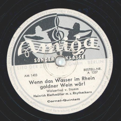 Cornel-Trio / Cornel-Quintett - Wenn das Wasser im Rhein...