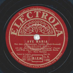 Benjamino Gigli - Ave Maria (Bach-Gounod) / Agnus Dei...