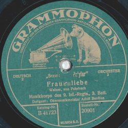 Musikkorps des 9. Inftr.-Regts., 3.Batl. - Frauenliebe / Morgenbltter