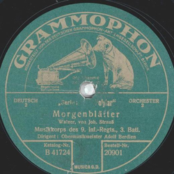 Musikkorps des 9. Inftr.-Regts., 3.Batl. - Frauenliebe / Morgenbltter