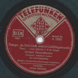 Adalbert Lutter - Kleine Sennerin / Tango, du bist meine...
