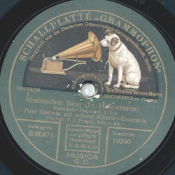 Paul Godwin und sein Knstler-Ensemble -Rheinischer Sang,...