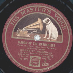 Jeannette MacDonald - March of the Grenadiers / My Dream Lover