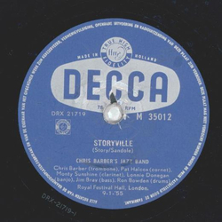 Chris BarberS Jazz Band - Storyville / I never knew just...