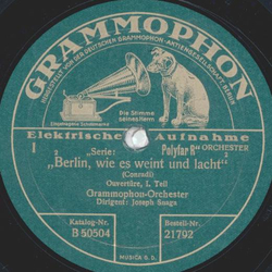 Joseph Snaga - Berlin, wie es weint und lacht, Ouvertüre...