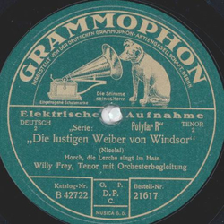 Willy Frey - Zar und Zimmermann / Die lustigen Weiber von Windsor