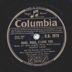 Frankie Laine - Jezebel / Rose, Rose, I Love You