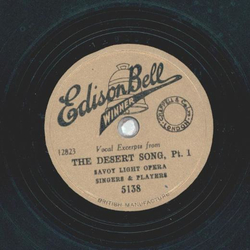 Savoy Light Opera Singers & Players - The Desert Song...