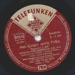 Max Greger - Max Greger spielt Polka, Potpourri Teil I und II