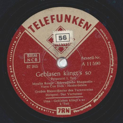 Großes Blasorchester des Turnvereins, Dirigent: Der...