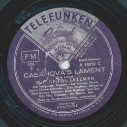 Capitol Jazzmen - Casanovas Lament / Solitude