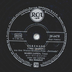 Mario Lanza - Serenade / My Destiny