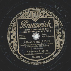 Andrew Sisters - A Bushel and a Peck / Guys and Dolls
