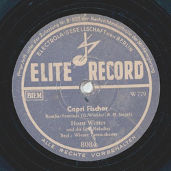 Horst Winter und die 5 Melodies - Mein talisman / Capri-Fischer 