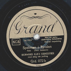 Bernard Ejes - En dum sang / Spelman i Tyrolen