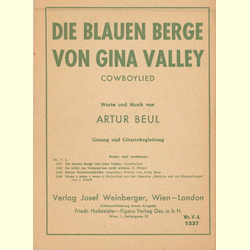 Notenheft / music sheet - Die blauen Berge Gina Valley