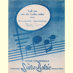 Notenheft / music sheet - La uns von der Liebe reden