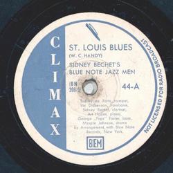 Sidney Bechets Blue Note Jazz Men - St. Louis Blues / Jazz me Blues