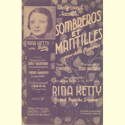 Notenheft / music sheet - Sombrero et Mantilles
