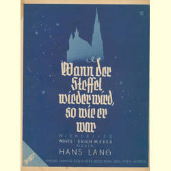 Notenheft / music sheet - Wann der Steffel wieder wird so...