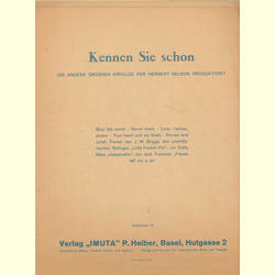 Notenheft / music sheet - In your arms