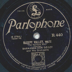 Barnabas von Geczy - Sleepy Valley / Bitter Sweet