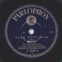 Dr. Weimann - Peer Gynt: Morgenstimmung / Peer Gynt: Ases Tod