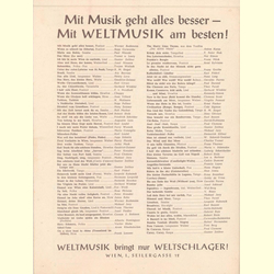 Notenheft / music sheet - Ein Meer von Trnen