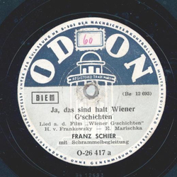 Franz Schier - Ja, das sind halt Wiener Gschichten / Der Wiener braucht sein Stammcaf