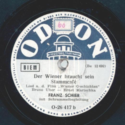 Franz Schier - Ja, das sind halt Wiener Gschichten / Der Wiener braucht sein Stammcaf