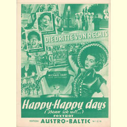 Notenheft / music sheet - Happy - happy days
