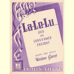 Notenheft / music sheet - La - Le - Lu