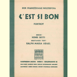 Notenheft / music sheet - C Est Si Bon