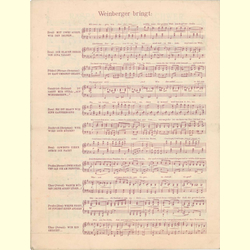 Notenheft / music sheet - Spatzenlied