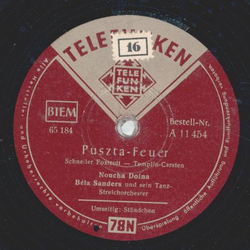 Noucha Doina und Orchester Béla Sanders - Puszta Feuer /...