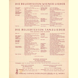 Notenheft / music sheet - Ein paar liebe Worte