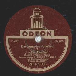 Richard Tauber - Das deutsche Volkslied  (6 Platten) 